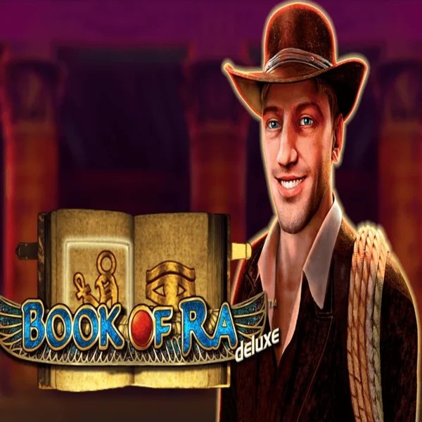 Book of Ra Deluxe slot visual from Novomatic available on sspinzen.com