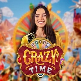 Crazy Time slot logo by Evolution at Spinzen CasinoCrazy Time