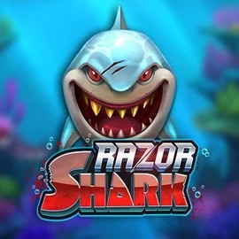 Razor Shark slot logo by Push Gaming at Spinzen Casino